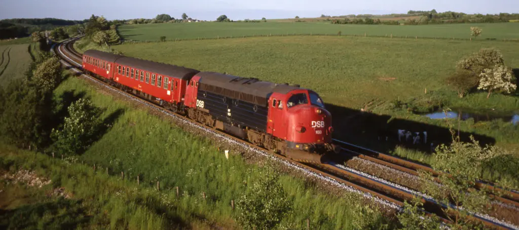 De spoorwegen in Denemarken tussen 1990 en 2015