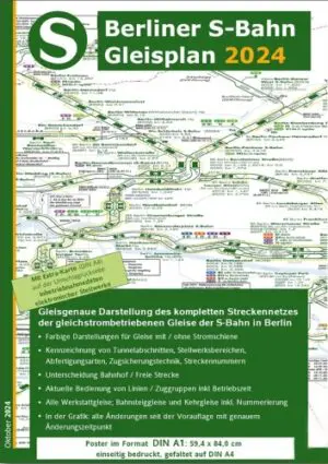 Berliner S-Bahn - Gleisplan 2024