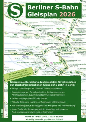 Berliner S-Bahn - Gleisplan 2026