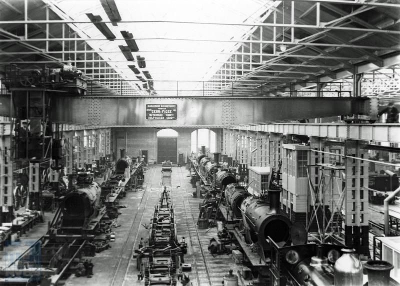 Tot slot een beeld van de plek waar men ervoor zorgde dat al die treinen ook konden blijven rijden, de werkplaats; in dit geval te Tilburg.