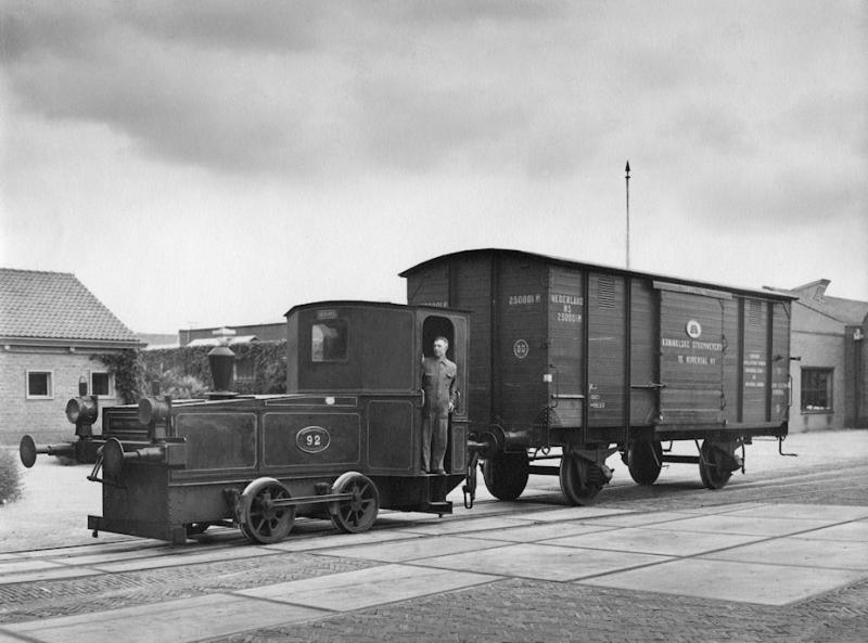 Benzinelocomotief van de Duitse fabrikant Oberursel