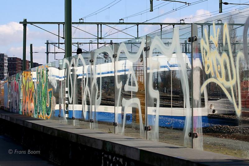 Amsterdam, Piet Heinkade / opstelterrein Dijksgracht 6 maart 2010