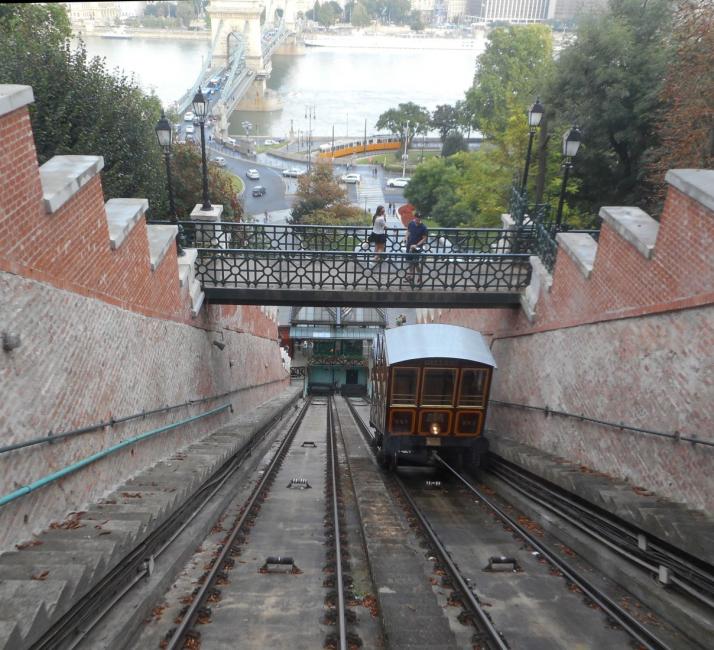 Funiculaire naar de burchtheuvel