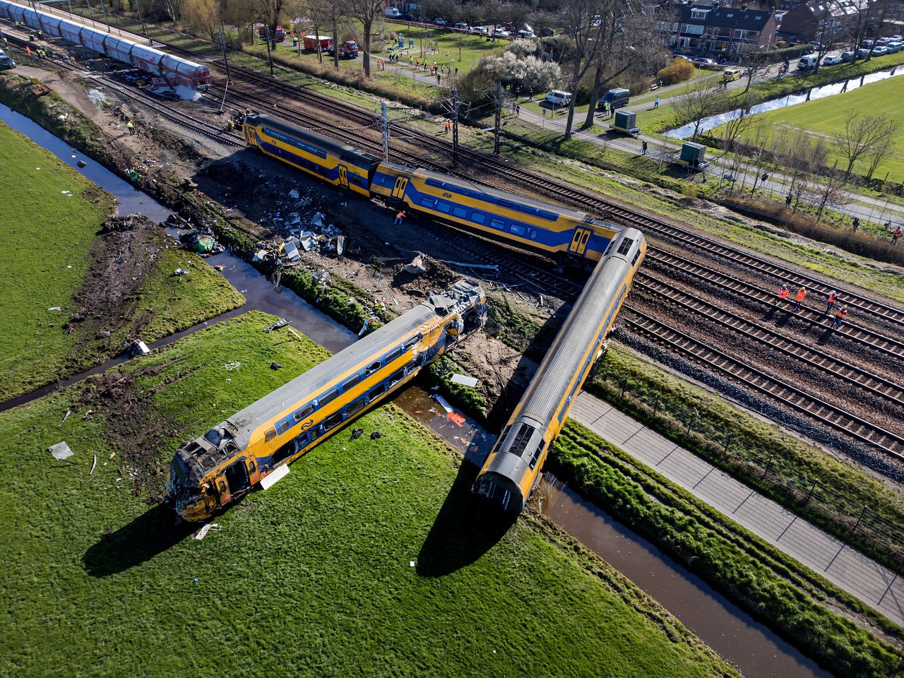 Spoorweg ongeluk bij Voorschoten, 4 april 2023