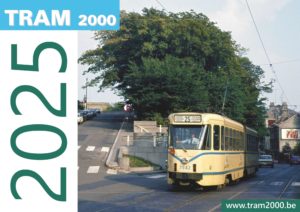 Maandkalender Belgische Trams 2025 (stad- en streekvervoer)